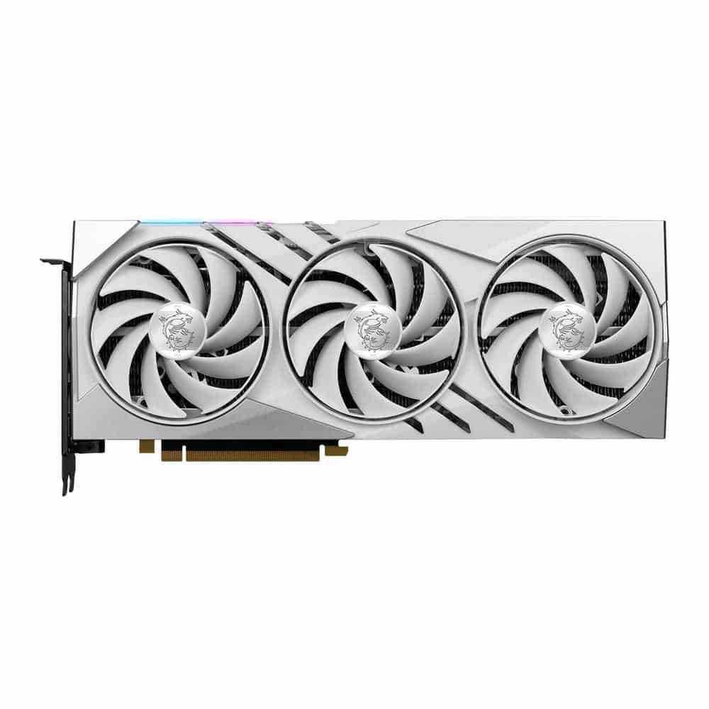 MSI NVIDIA GeForce RTX 4070 Ti SUPER 16GB GAMING X SLIM WHITE Ada Lovelace Graphics Card